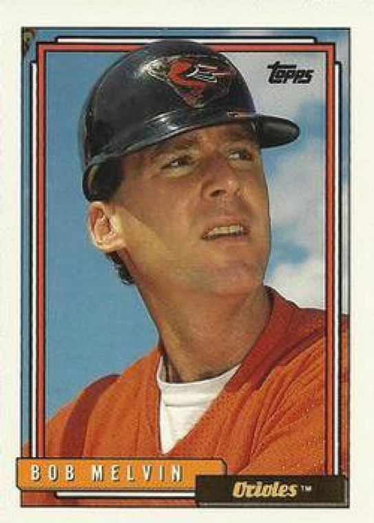 1992 Topps #733 Bob Melvin VG Baltimore Orioles 