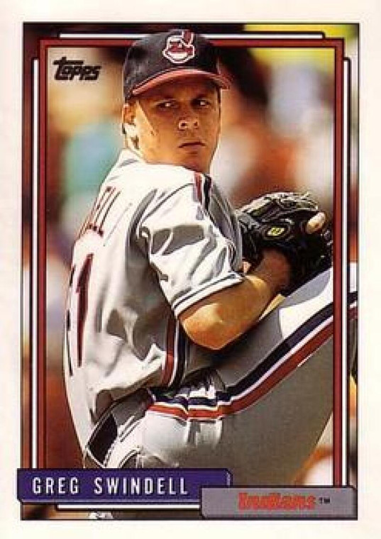 1992 Topps #735 Greg Swindell VG Cleveland Indians 