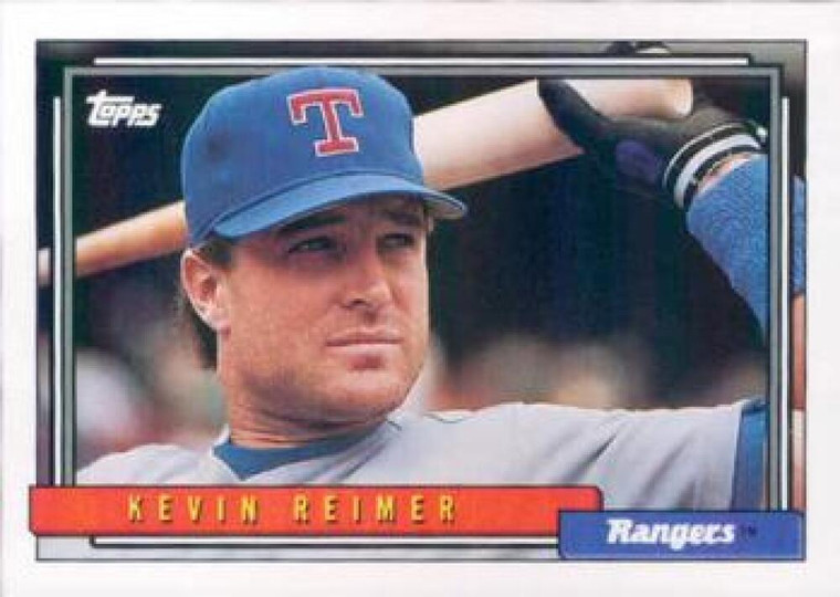 1992 Topps #737 Kevin Reimer VG Texas Rangers 