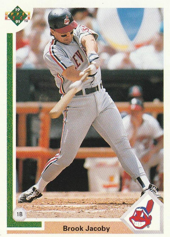 1991 Upper Deck #137 Brook Jacoby VG Cleveland Indians 