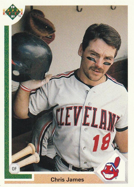 1991 Upper Deck #140 Chris James VG Cleveland Indians 