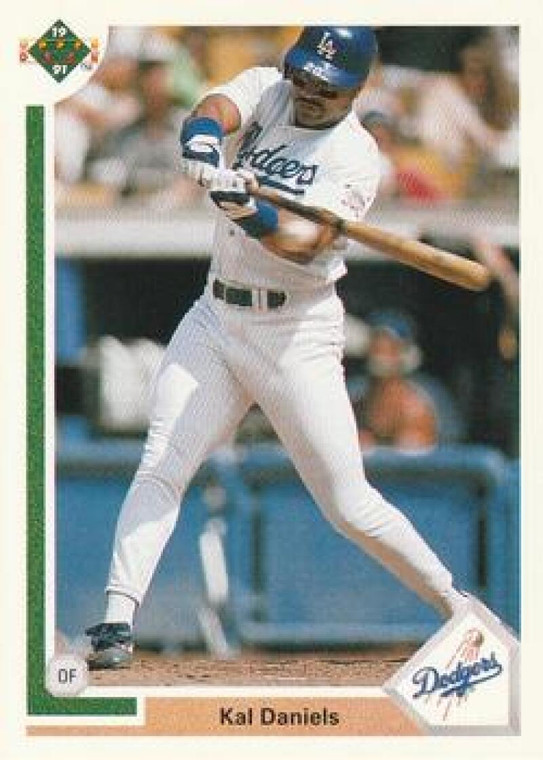 1991 Upper Deck #166 Kal Daniels VG Los Angeles Dodgers 