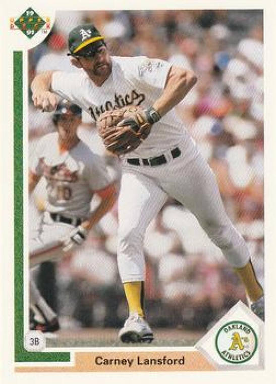 1991 Upper Deck #194 Carney Lansford VG Oakland Athletics 