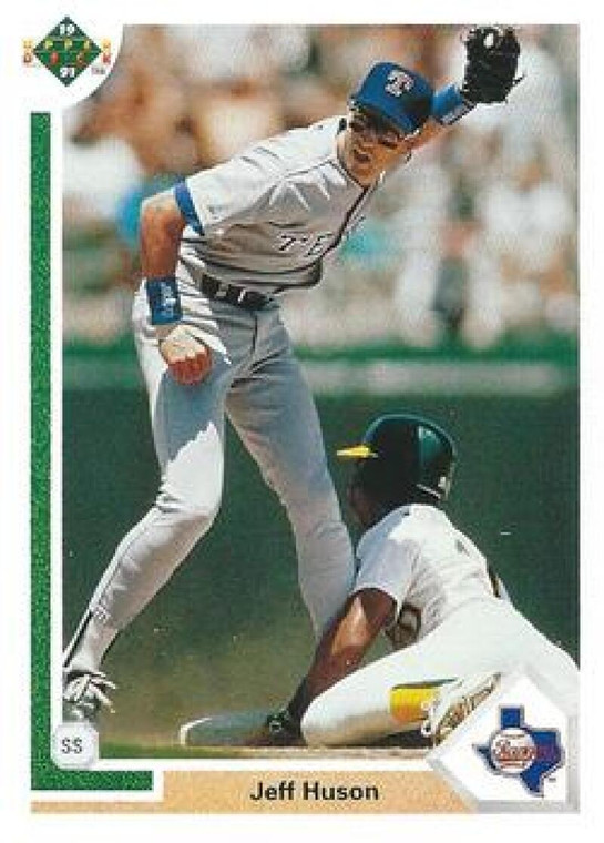 1991 Upper Deck #195 Jeff Huson VG Texas Rangers 