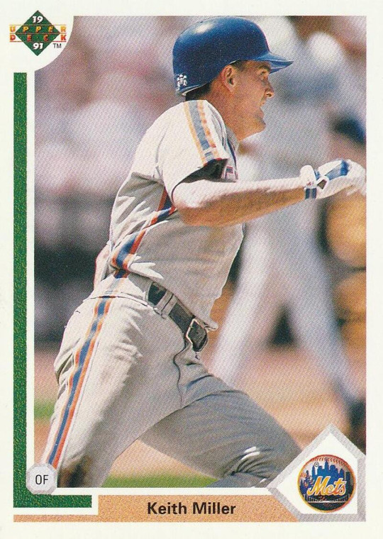 1991 Upper Deck #196 Keith Miller VG New York Mets 