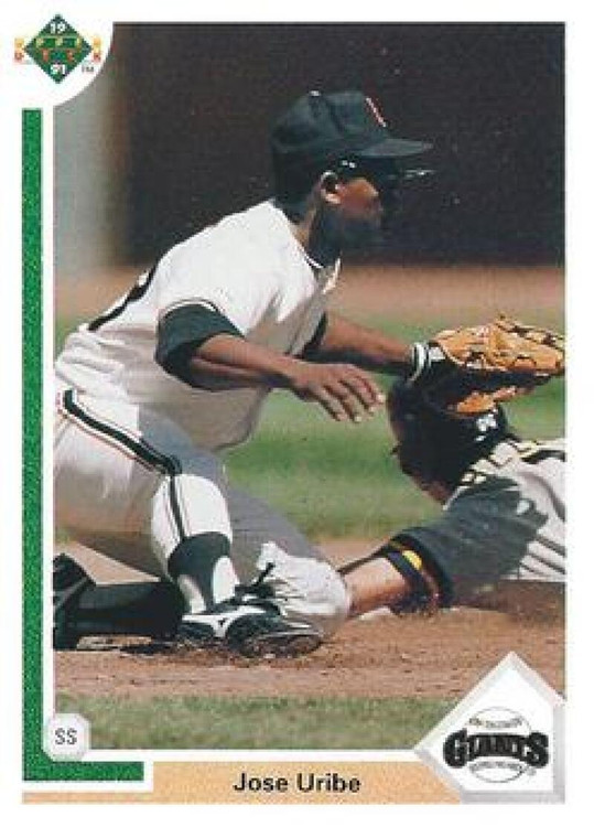 1991 Upper Deck #207 Jose Uribe VG San Francisco Giants 