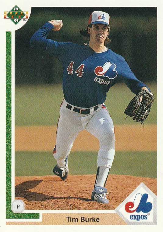 1991 Upper Deck #215 Tim Burke VG Montreal Expos 