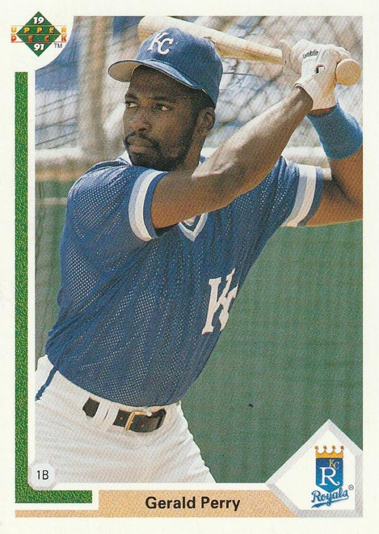 1991 Upper Deck #219 Gerald Perry VG Kansas City Royals 