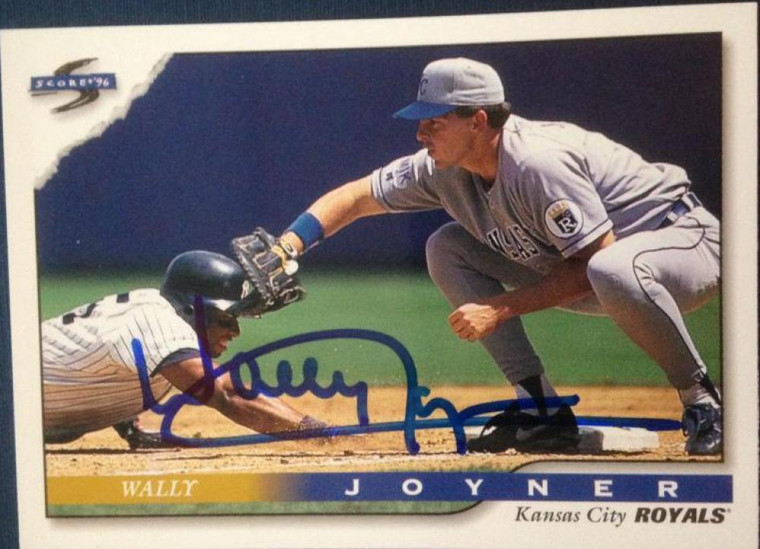 Wally Joyner Autographed 1996 Score #53