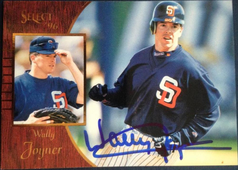 Wally Joyner Autographed 1996 Score Select #124