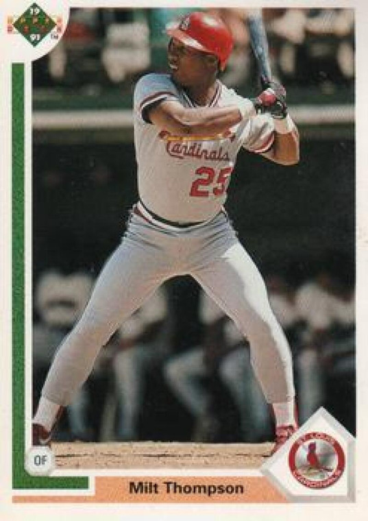 1991 Upper Deck #309 Milt Thompson VG St. Louis Cardinals 
