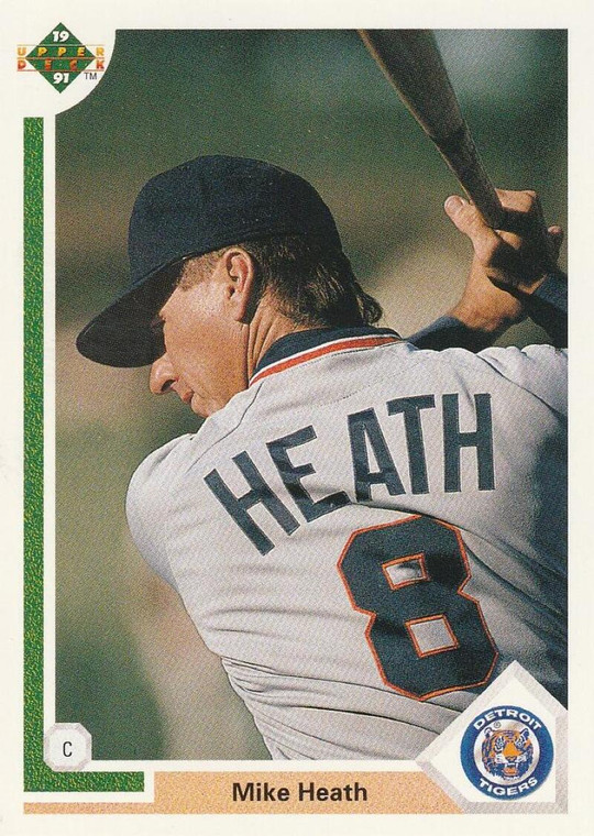 1991 Upper Deck #318 Mike Heath VG Detroit Tigers 