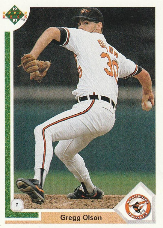 1991 Upper Deck #326 Gregg Olson VG Baltimore Orioles 