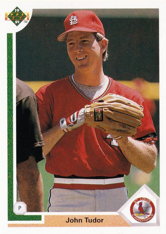 1991 Upper Deck #329 John Tudor UER VG St. Louis Cardinals 