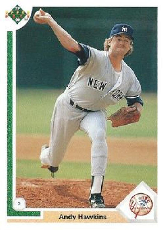 1991 Upper Deck #333 Andy Hawkins VG New York Yankees 