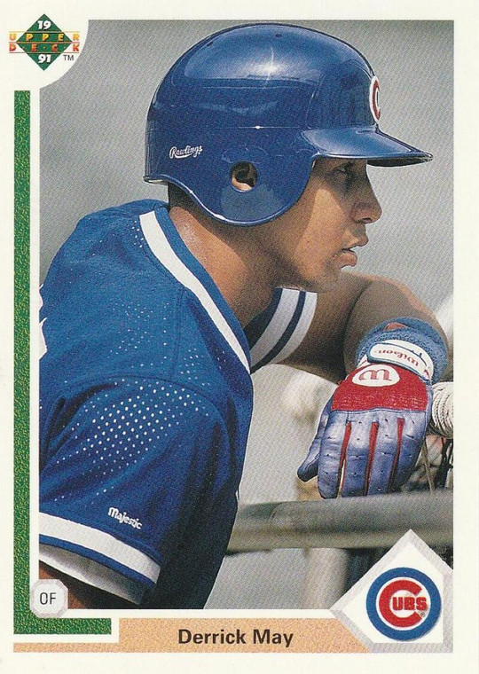 1991 Upper Deck #334 Derrick May VG Chicago Cubs 