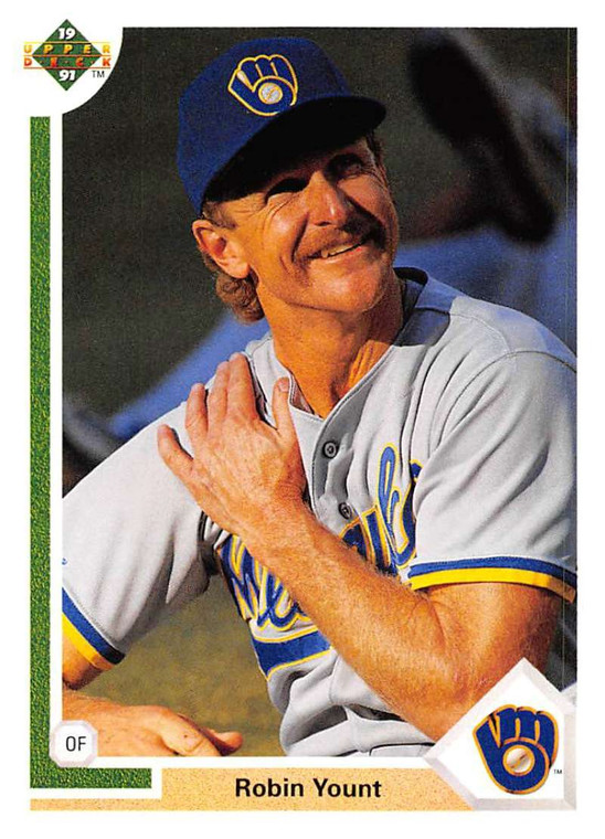 1991 Upper Deck #344 Robin Yount VG Milwaukee Brewers 