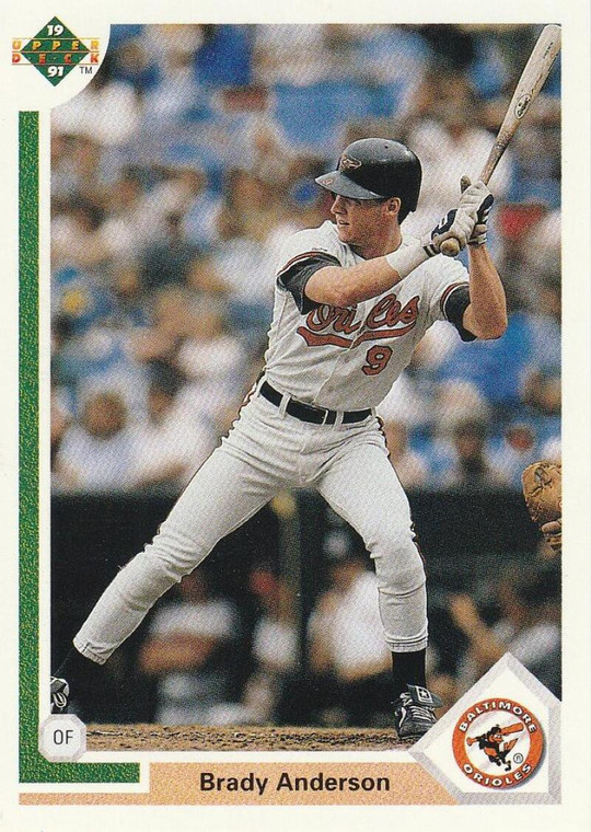 1991 Upper Deck #349 Brady Anderson VG Baltimore Orioles 