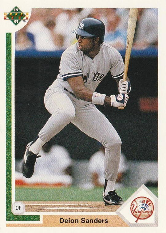 1991 Upper Deck #352 Deion Sanders VG New York Yankees 
