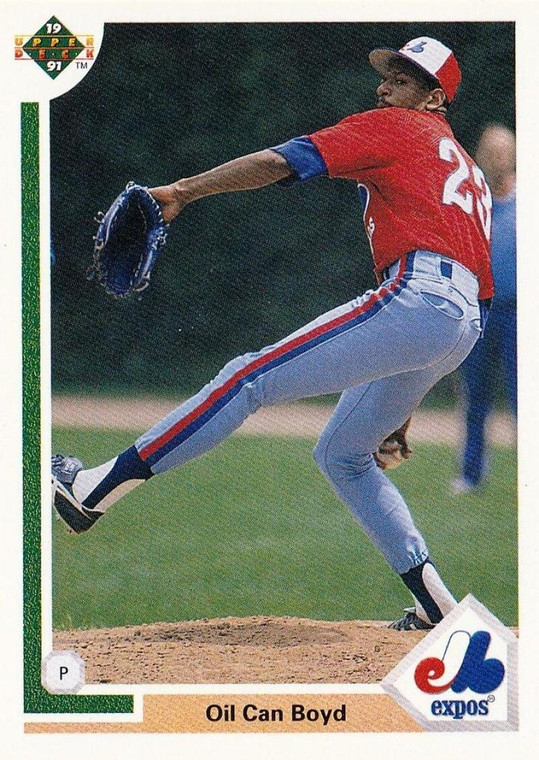 1991 Upper Deck #359 Oil Can Boyd VG Montreal Expos 