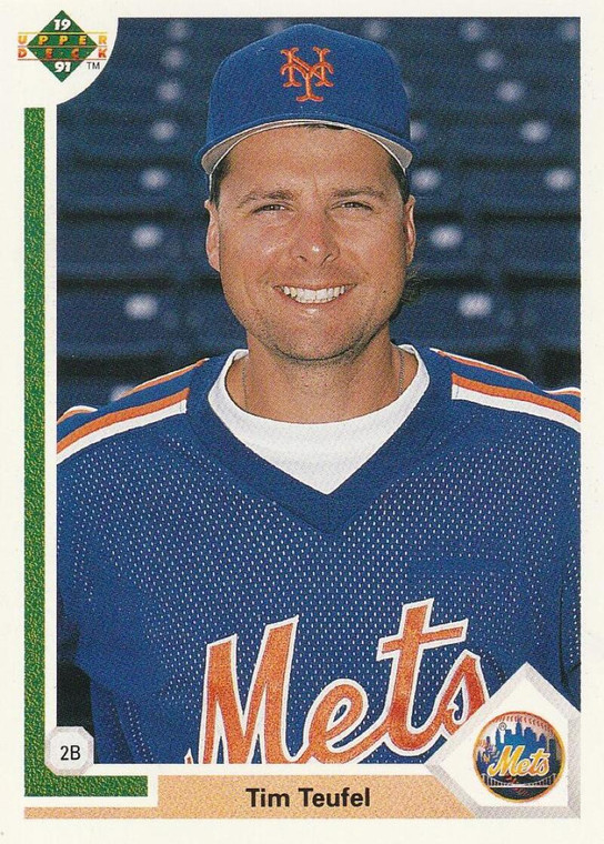 1991 Upper Deck #370 Tim Teufel VG New York Mets 