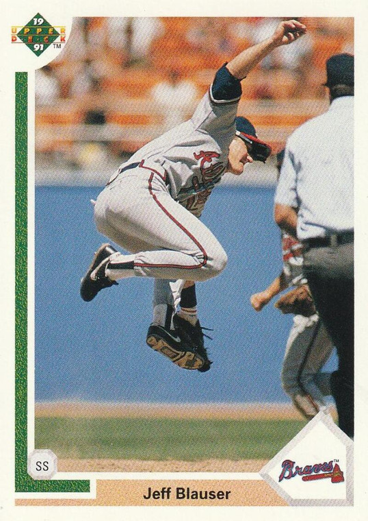 1991 Upper Deck #382 Jeff Blauser VG Atlanta Braves 