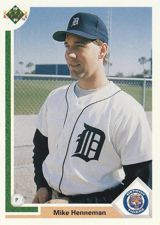 1991 Upper Deck #386 Mike Henneman VG Detroit Tigers 