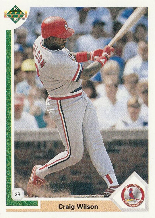 1991 Upper Deck #390 Craig Wilson VG RC Rookie St. Louis Cardinals 