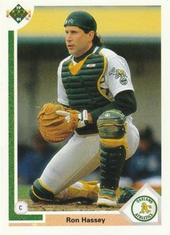 1991 Upper Deck #401 Ron Hassey VG Oakland Athletics 