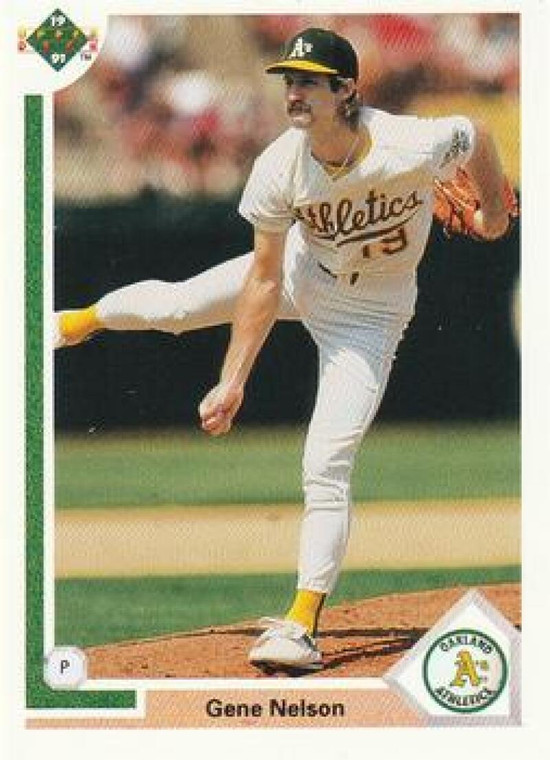 1991 Upper Deck #403 Gene Nelson VG Oakland Athletics 