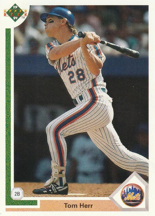 1991 Upper Deck #416 Tom Herr VG New York Mets 