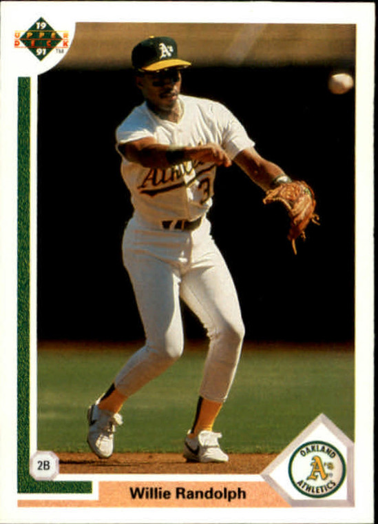 1991 Upper Deck #421 Willie Randolph VG Oakland Athletics 
