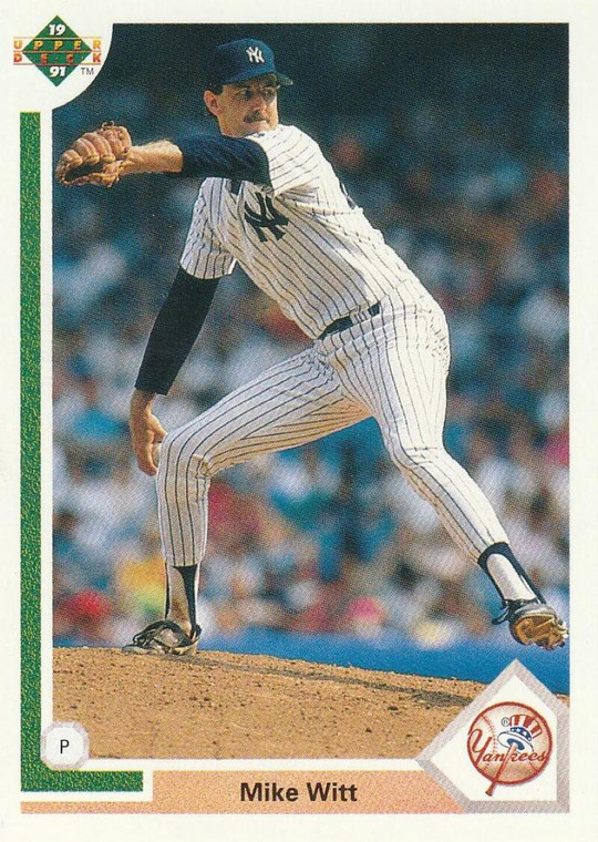 1991 Upper Deck #429 Mike Witt VG New York Yankees 