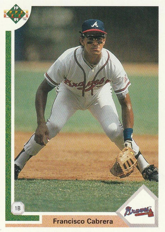 1991 Upper Deck #439 Francisco Cabrera VG Atlanta Braves 