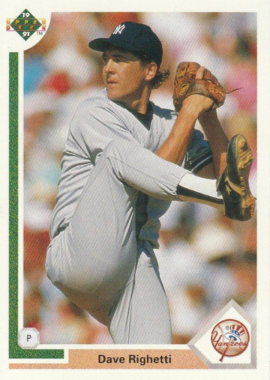 1991 Upper Deck #448 Dave Righetti VG New York Yankees 