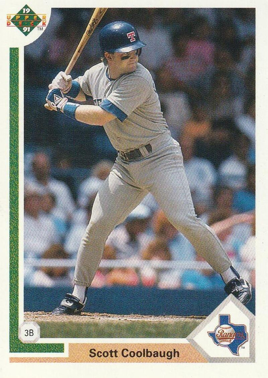 1991 Upper Deck #451 Scott Coolbaugh VG Texas Rangers 