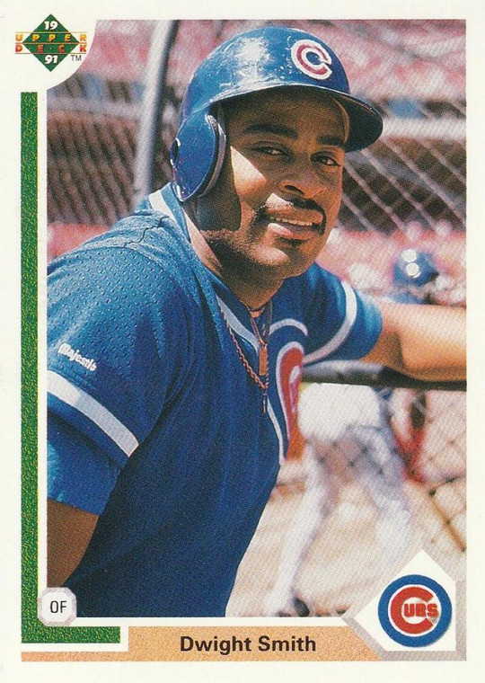 1991 Upper Deck #452 Dwight Smith VG Chicago Cubs 