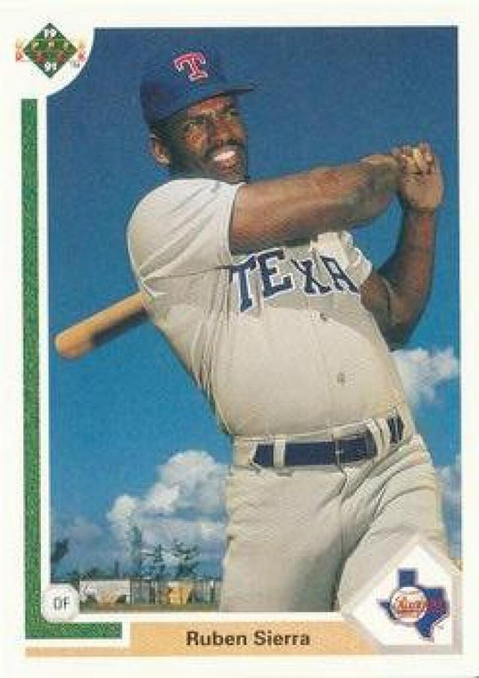 1991 Upper Deck #455 Ruben Sierra VG Texas Rangers 