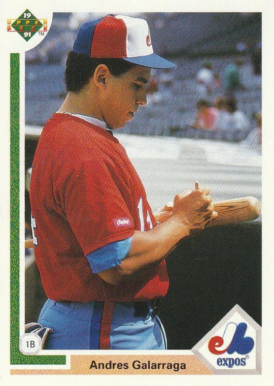 1991 Upper Deck #456 Andres Galarraga VG Montreal Expos 