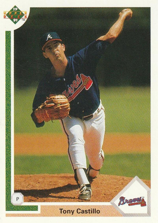 1991 Upper Deck #458 Tony Castillo VG Atlanta Braves 