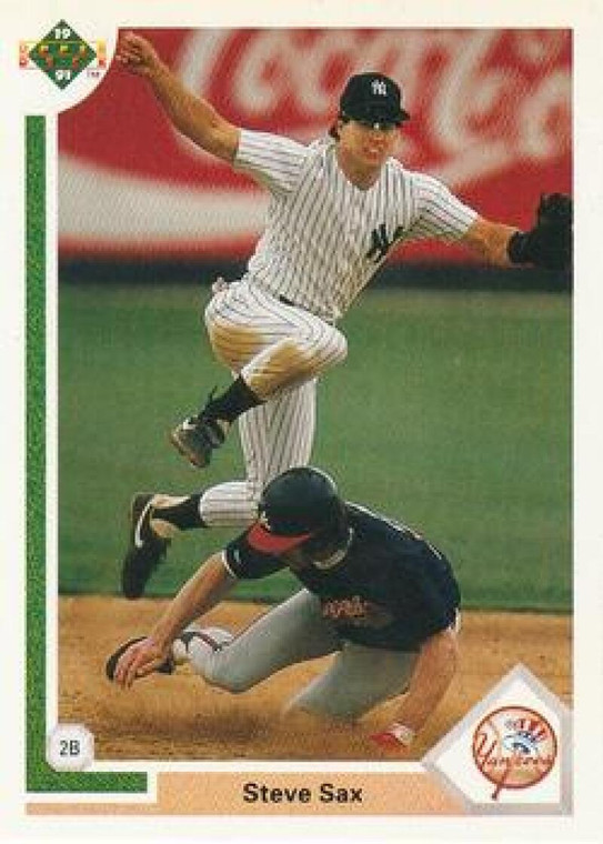 1991 Upper Deck #462 Steve Sax VG New York Yankees 