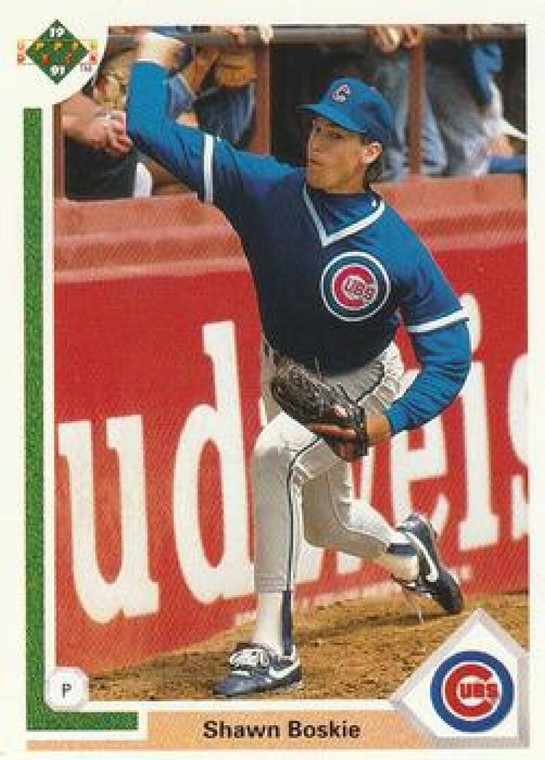 1991 Upper Deck #471 Shawn Boskie UER VG Chicago Cubs 