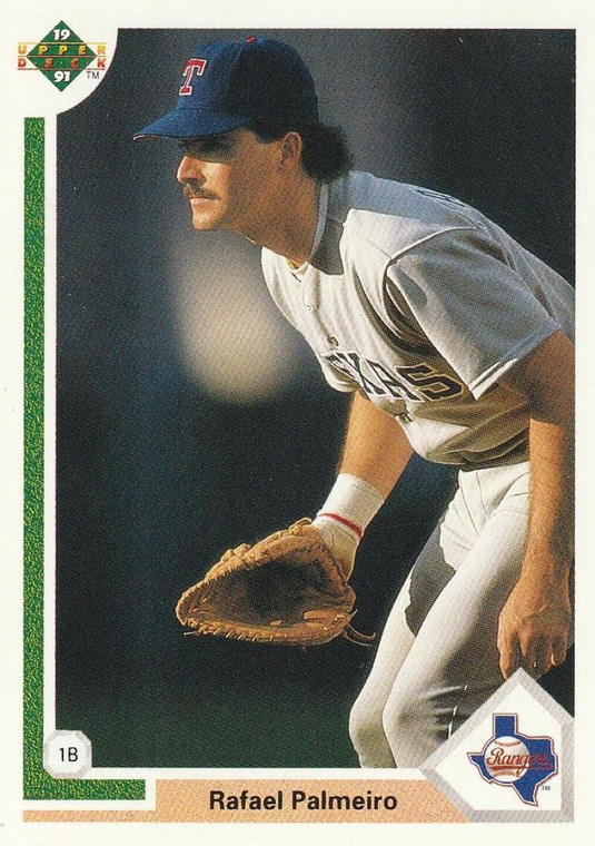 1991 Upper Deck #474 Rafael Palmeiro VG Texas Rangers 