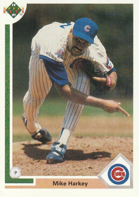 1991 Upper Deck #475 Mike Harkey VG Chicago Cubs 