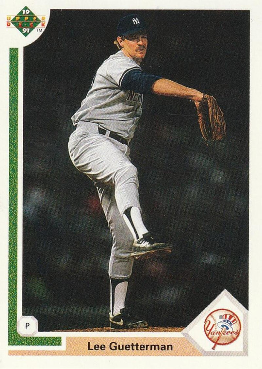 1991 Upper Deck #481 Lee Guetterman VG New York Yankees 