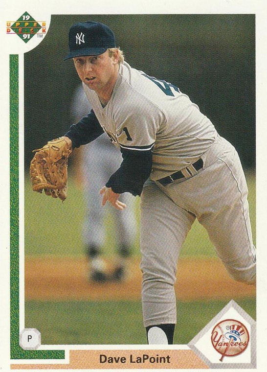 1991 Upper Deck #483 Dave LaPoint VG New York Yankees 