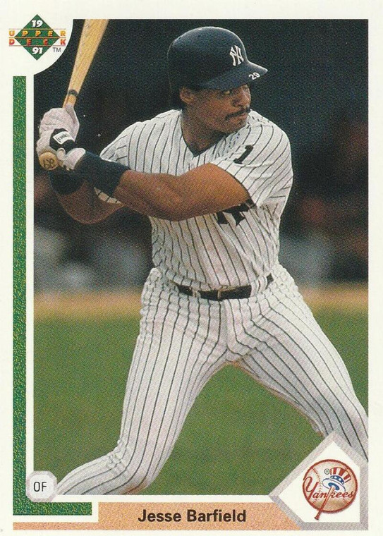 1991 Upper Deck #485 Jesse Barfield VG New York Yankees 