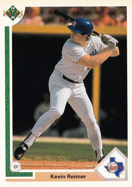 1991 Upper Deck #494 Kevin Reimer VG Texas Rangers 