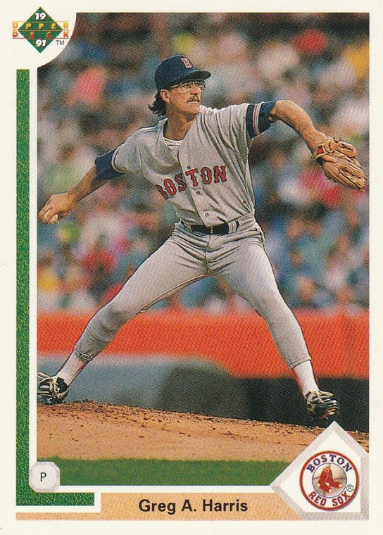 1991 Upper Deck #509 Greg Harris VG Boston Red Sox 