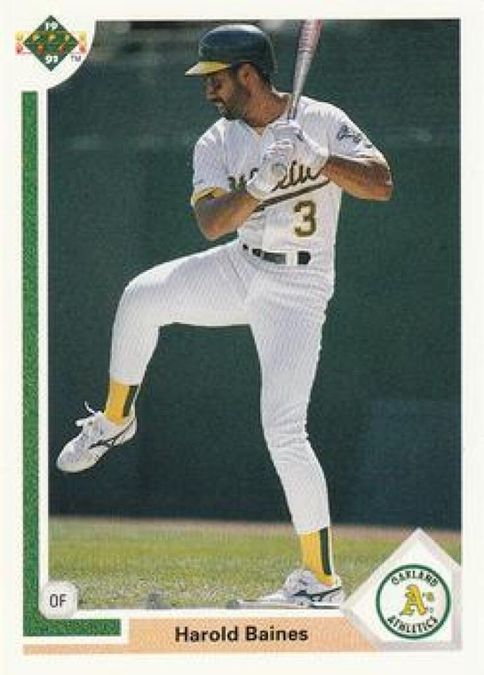 1991 Upper Deck #562 Harold Baines VG Oakland Athletics 